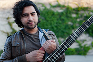 NS Artist Noor Che'ree with the CR Radius Bass Guitar
