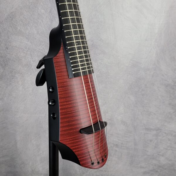 B-Stock NXT4a Electric Cello Burgundy Satin Fretted 223077 - Image 2
