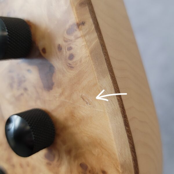 B-Stock CR6 RADIUS Bass Guitar Poplar Burl LE SN00774 - Image 10