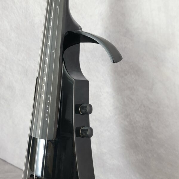WAV4a Electric Violin Gloss Black Prototype S00034 - Image 6