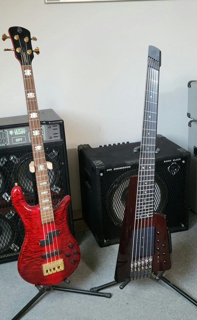 Spector NS2 and NS Design FIN, the picture that launched a thousand stories.