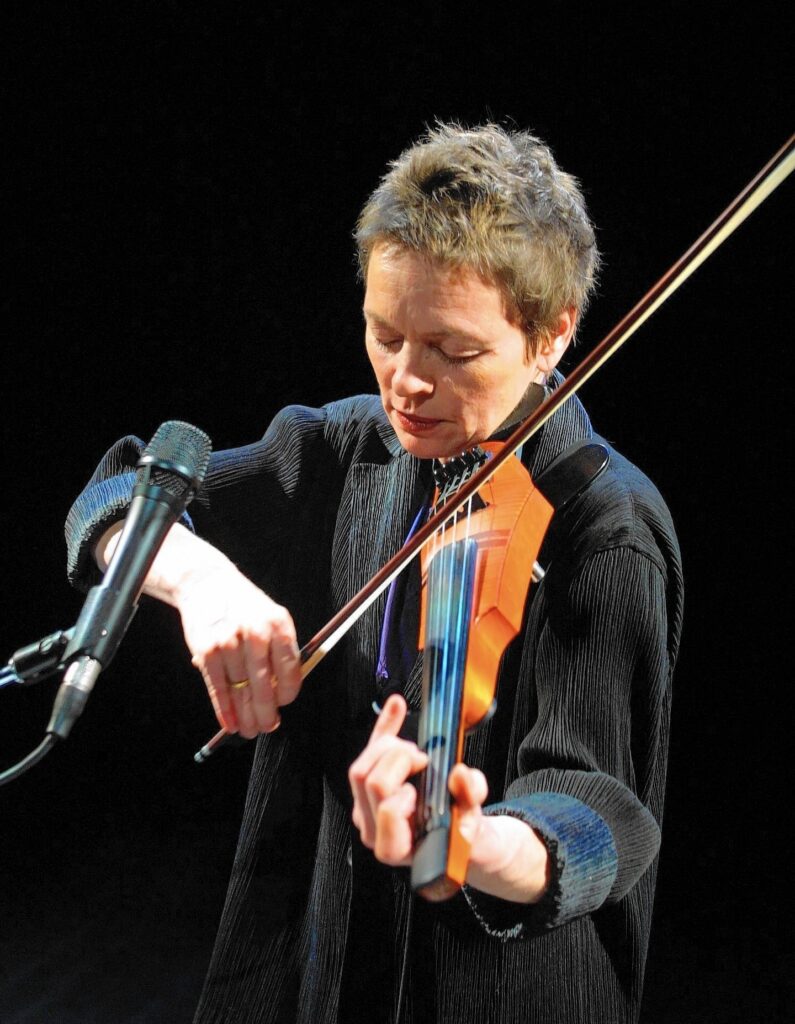 Laurie Anderson exploring new sonic territory.